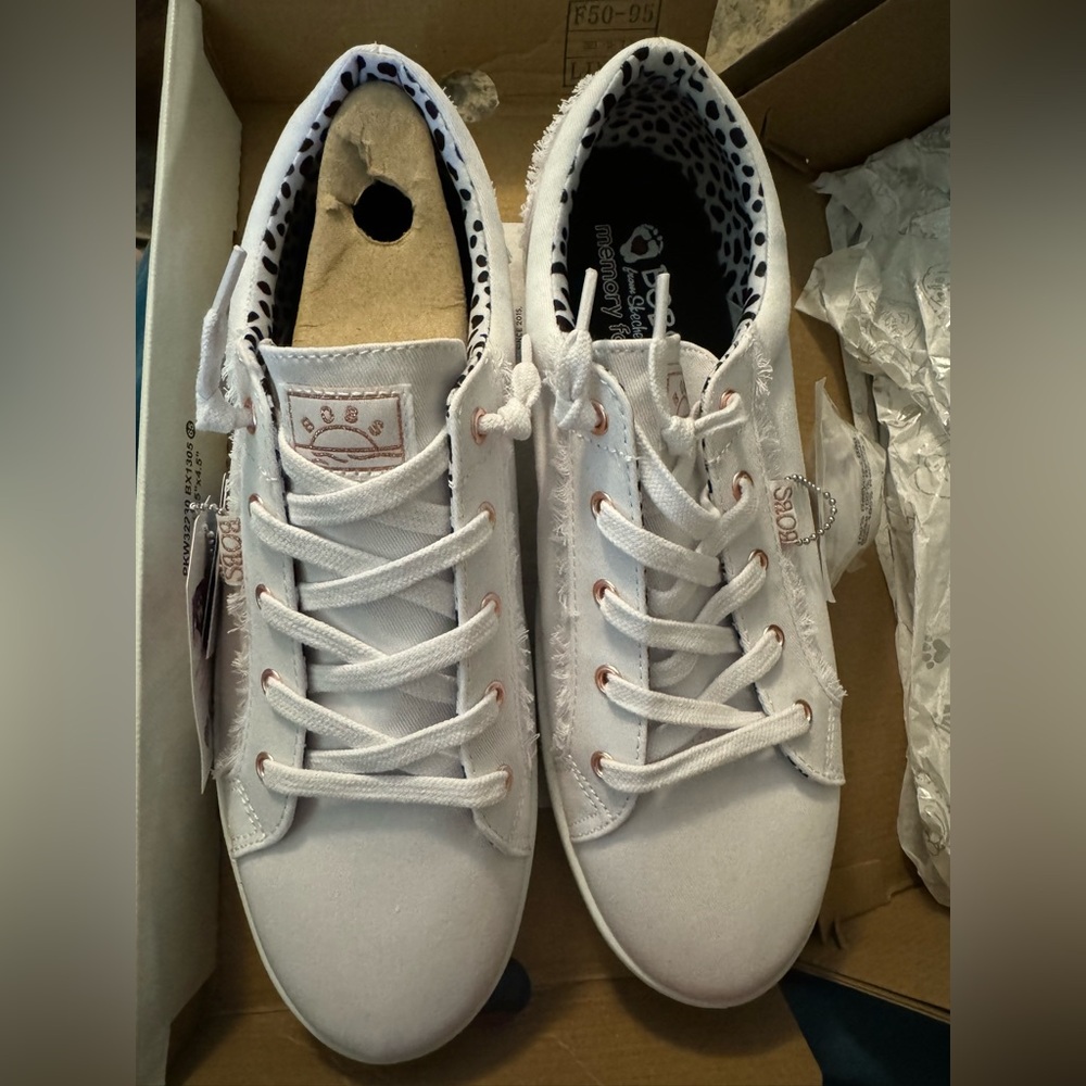 BOBS White Casual Sneakers Brand New